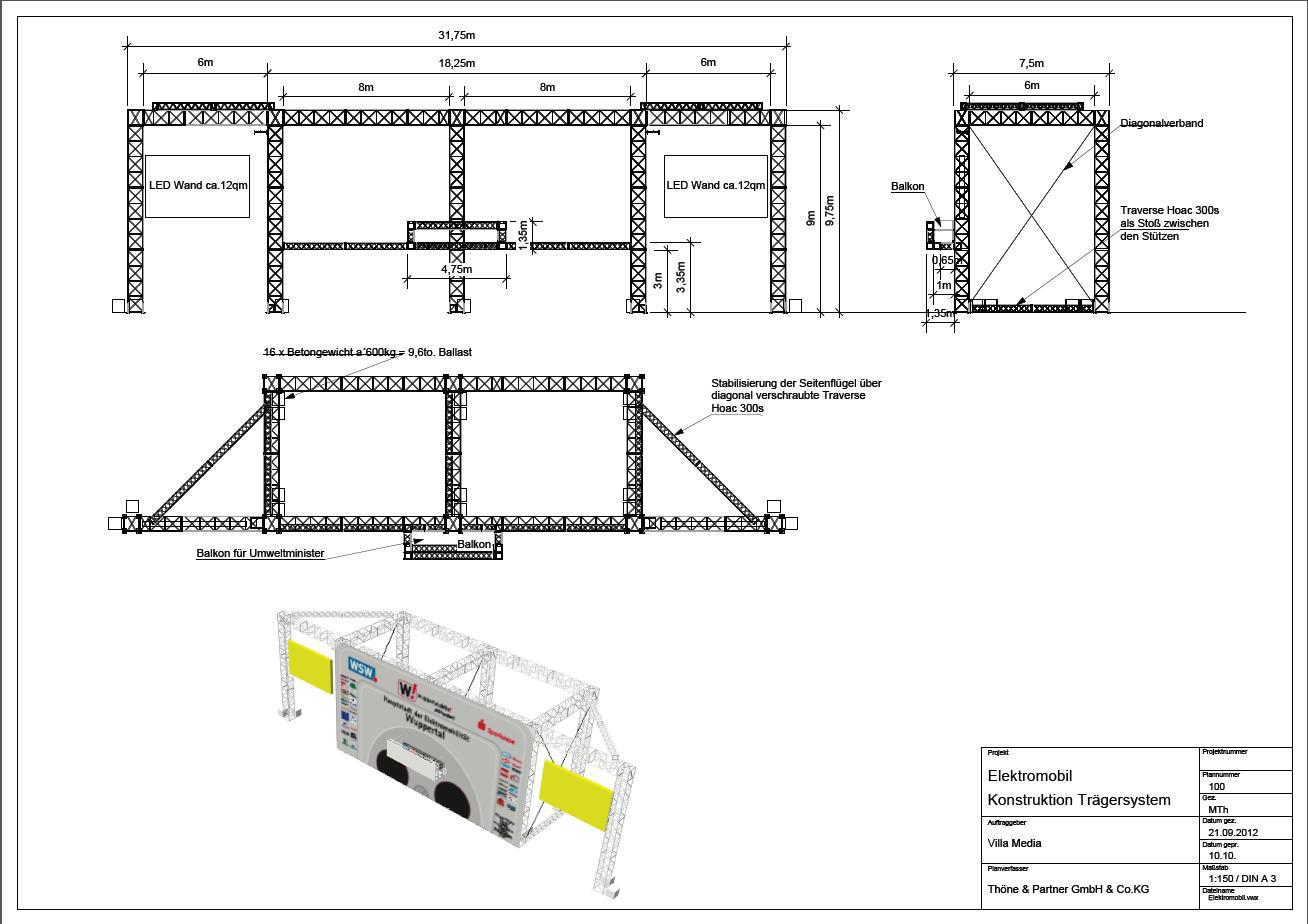 Die Wuppertaler Steckdose, jetzt mit LED-Leinwänden