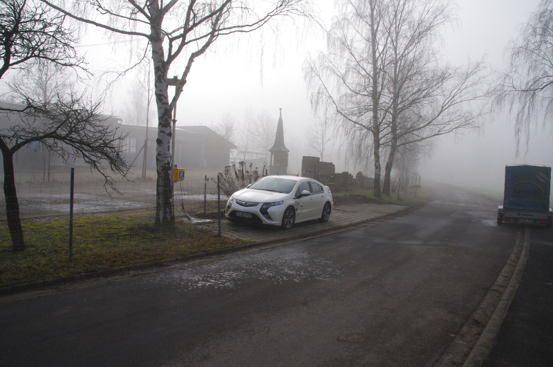 Rauhenebrach/OT Prölsdorf, 9:45 Uhr, immer noch dichter Nebel.