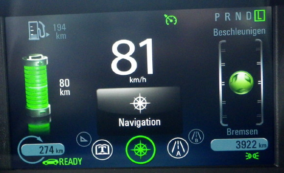 80 km elektrisch bei 81 Stundenkilometer