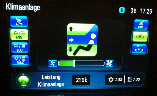 Gebläse unten dazu - Heizung aus