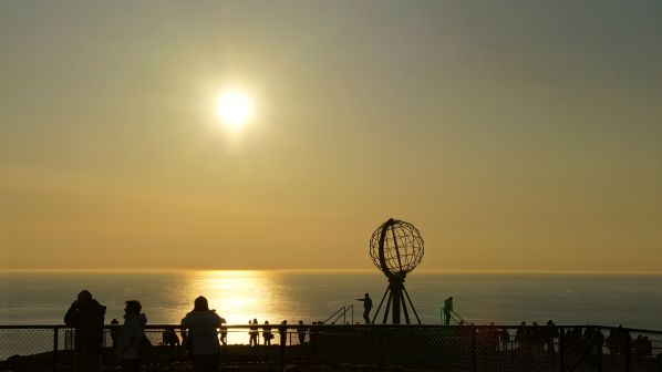 Mittternachtssonne am Nordkapp