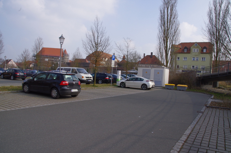 Neustadt/Aisch, Schnizzersweg, kurzer Weg in die  Altstadt (Mittagspause)